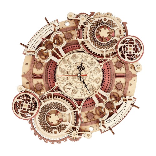 Puzzle bois horloge - 3d,