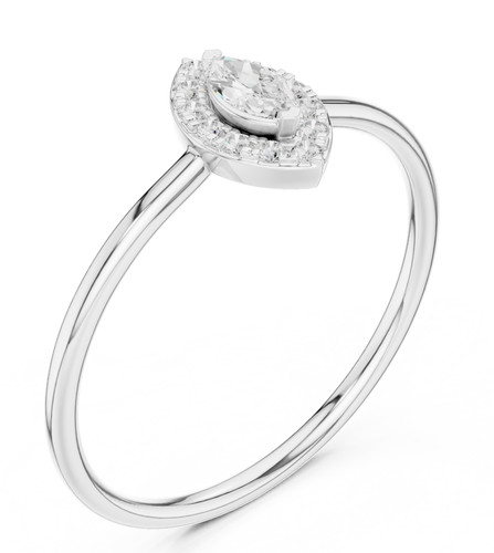 Bague certifiée marquise - bague,