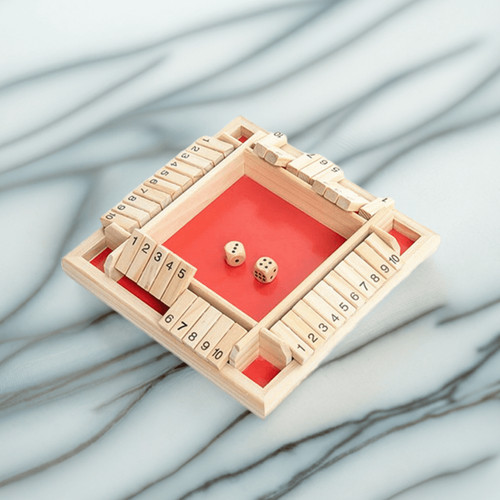 Shut the box jeu - dés, en