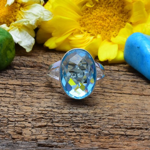Beau bleu gemme topaze - beau, 925