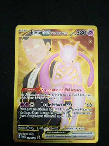 Carte pokémon mewtwo - pokémon, ex