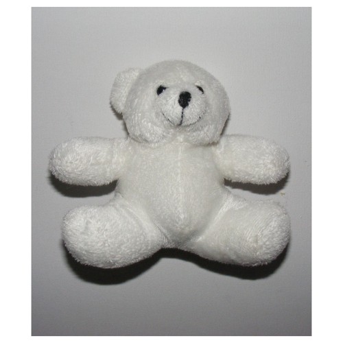 Doudou hochet ours - , blanc