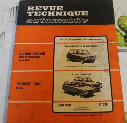 Revue technique automobile - automobile, rta