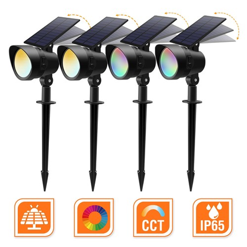 Lampe solaire led rgb - solaire, paysage