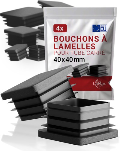 Bouchon tube carré - x, mm