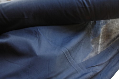 Coupon 149 tissu bleu - tissu,