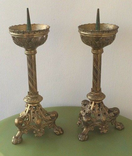 Paire chandeliers anciens - de,