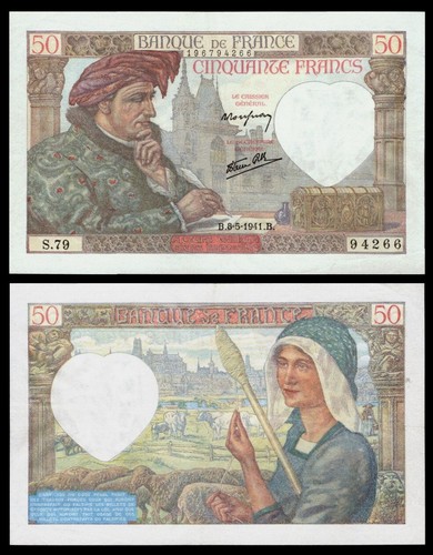 Billet france 50francs - billet,