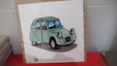 Dessin 2cv turquoise - dessin,