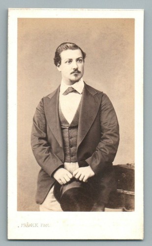 Cdv 1870 jeune homme - homme, élégant