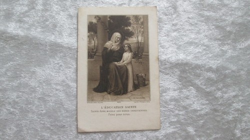 Ancienne image pieuse sainte - pieuse,