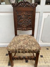 Rare Chaise Africaine Au Lion