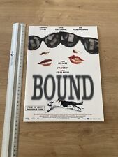 RARE : SYNOPSIS / Scénario FILM : BOUND - Un film des frères WACHOWSKI