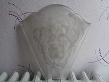 ANCIENNE APPLIQUE PLAQUE FLEURIE ART DECO 29 X 30 CMS N° 3 MULLER ERA EN ETAT