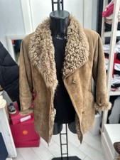 Manteau En Peau De Mouton Femme Tg44 Marron LLV1669