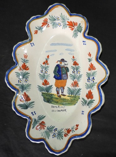 Henriot quimper plat ovale - :,