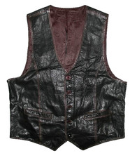 D'Homme Gilet en Cuir / Gilet