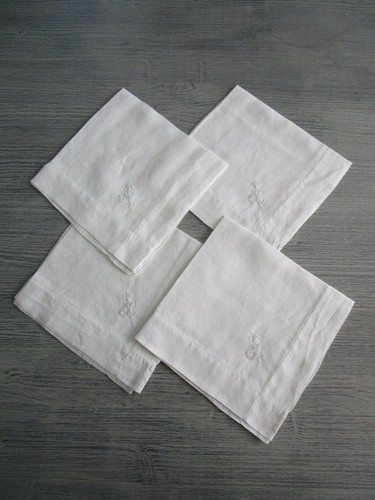 Serviettes anciennes - serviettes,