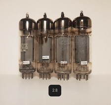 EL84/6BQ5 (kM1) MATCH QUAD 2 FINS BIG RING GETTER MULLARD CODE DGTSTD +80%