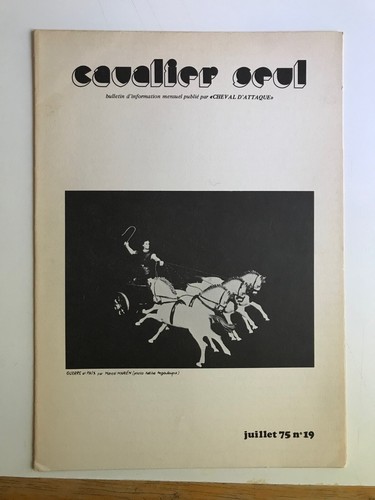 Cavalier seul 19 bulletin - seul,