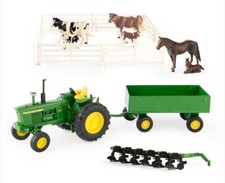 ERTL - Tracteur avec accessoires et animaux - JOHN DEERE 4020 - 1/32 - ERT15474