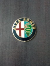 1 Logo Emblème Capot Coffre Alfa Romeo 74mm Gold