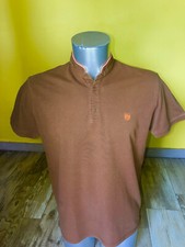 joli polo marron logo orange