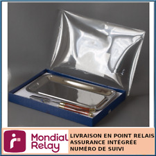 SERVICE À FOIE GRAS INOX DUROL : UN PLAT RECTANGULAIRE, UN COUTEAU, UNE SPATULE