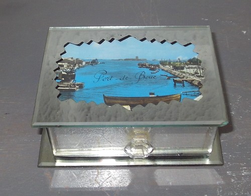 Vintage boite miroir tiroir - a,