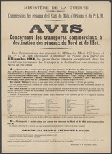 Affiche originale ancienne - , plm