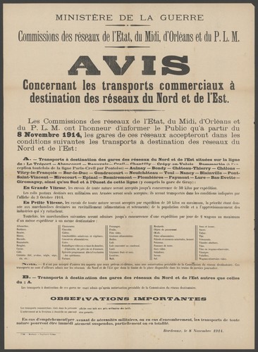 Affiche originale ancienne plm - affiche,