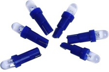 5 AMPOULES LED BLEU T5 12V POUR COMPTEUR & TABLEAU DE BORD