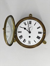 HORLOGE MARINE 20 cm écran en émail et chiffres romains Porte en verre sans clé