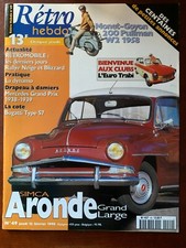 RETRO HEBDO n°49; Essai Simca Arounde Grand Large/ Monet-Goyon 200 Pullman W2