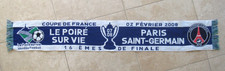 Echarpe supporter Le Poiré sur vie PSG Paris Coupe de France 02 fevrier 2008