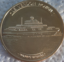 Jeton Fonderie Saint Luc - Le Verdon Royan - Le Bac Et Blason De Royan 
