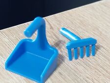 PLAYMOBIL OUTILS FERME RÂTEAU ET COLLECTEUR BLEU 70416 70996 71242 9275