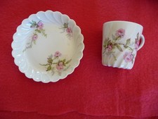 6 tasses café et soucoupes