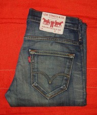 Jean Levi's 504 Droit Stretch Bleu Used W28L32