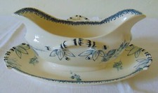 SUPERBE SAUCIERE SARREGUEMINES U&C MODELE GROSEILLE BLEUE