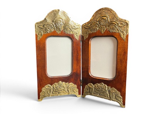 Art déco cadre photo double - art, déco,