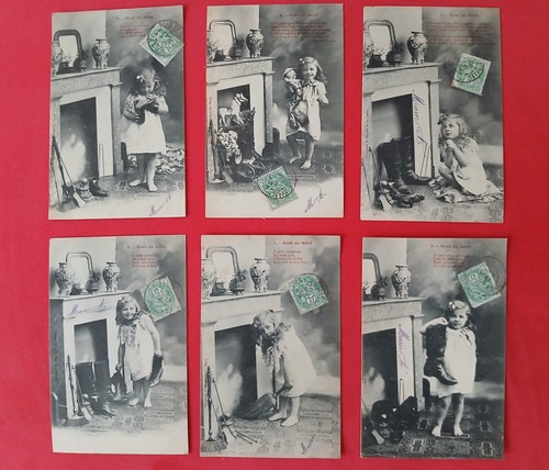 Lot cpa noel bébé carte - lot,