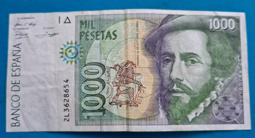 Espagne 1000 pesetas 1992