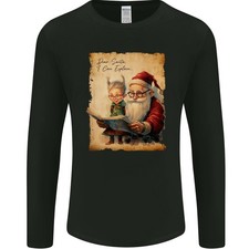 Cher Père Noël, Je Peux Expliquer T-Shirt À Manches Longues Pour Hommes De Noël