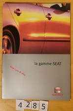 SEAT GAMME AROSA IBIZA CUPRA CORDOBA TOLEDO ALHAMBRA INCA Fr 32 pages 1999?