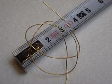 Fil en laiton recuit de diamètre 0,4 mm, lot de 6 mètres, fil fin et souple