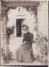 Femme Mode Chapeau Robe Vintage citrate ca 1900