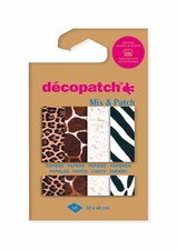 Décopatch DP044C - Une Pochette de 4 Feuilles Décopatch - Dimensions  30 x 40...