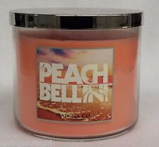 1 Bath & Body Works Slatkin & Co. PEACH BELLINI 3-Wick 14.5 oz Scented Candle