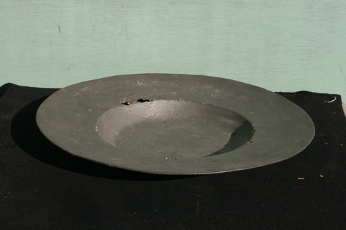 Ancien plat étain - ancien,